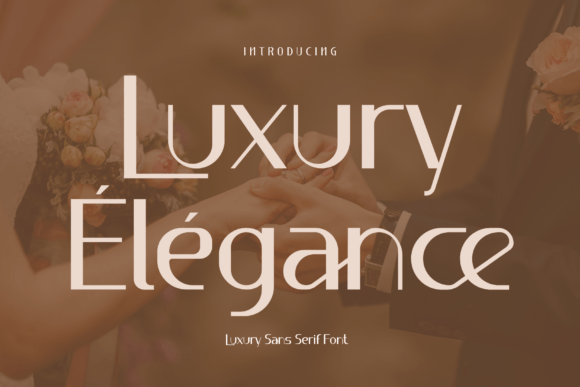 Luxury Élégance: A Refined Sans Serif Typeface